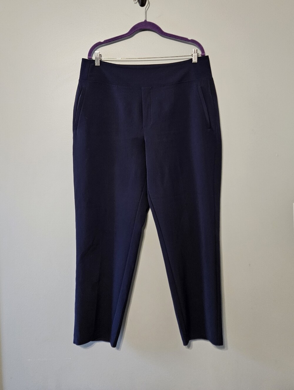 Athleta Women's Navy Straight-Leg Pants